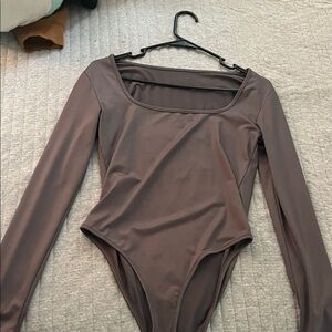 Long Sleeve Bodysuit in Mauve